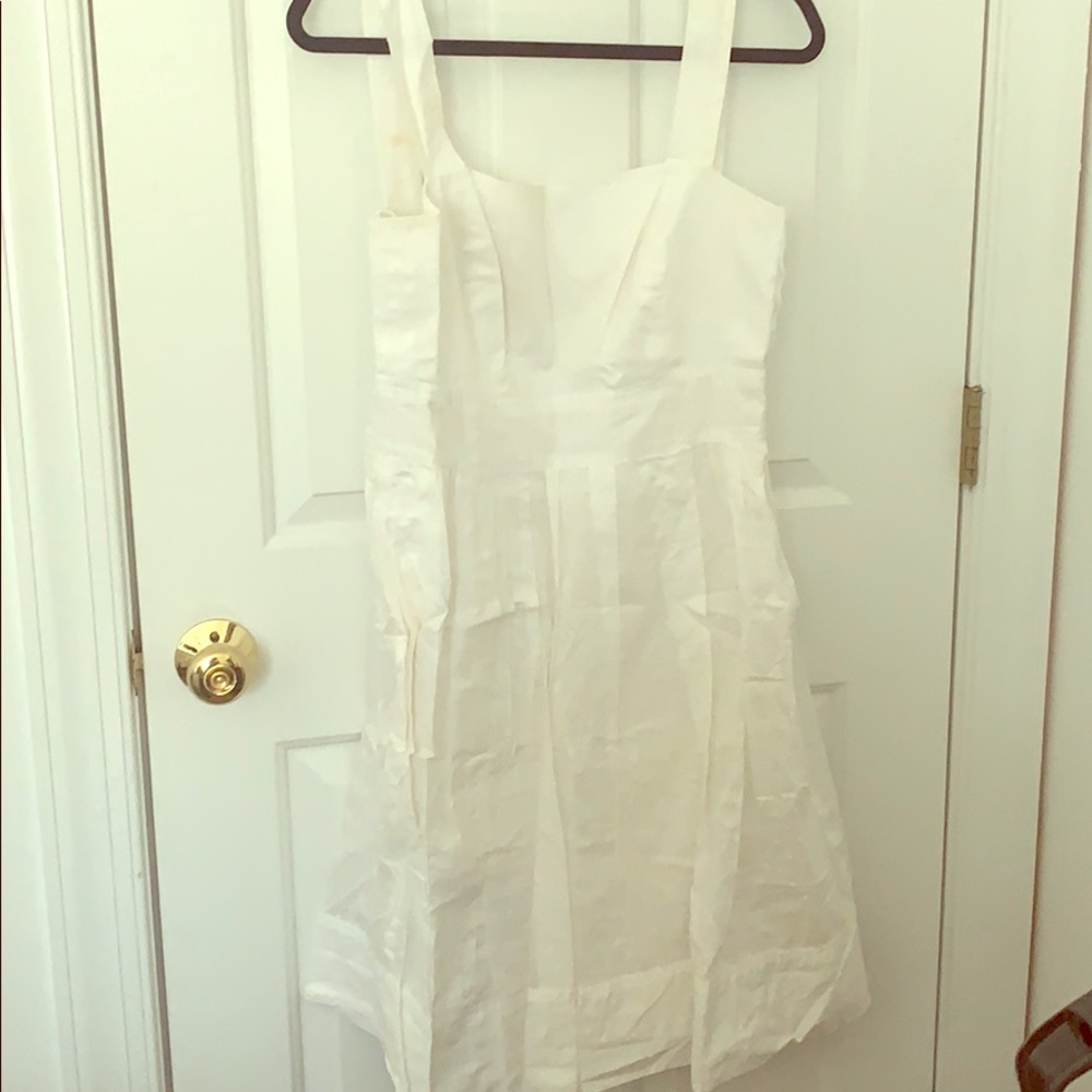 White detailed dress